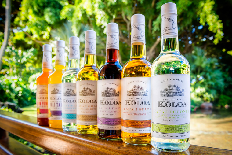 koloa-rum-bottles-keokis Photo courtesy of Koloa Rum Company. Daniel Lane photographer