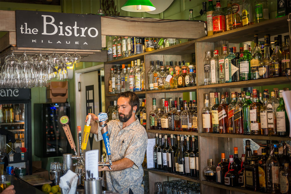 Dooley pours a cold one at The Bistro. Daniel Lane photo