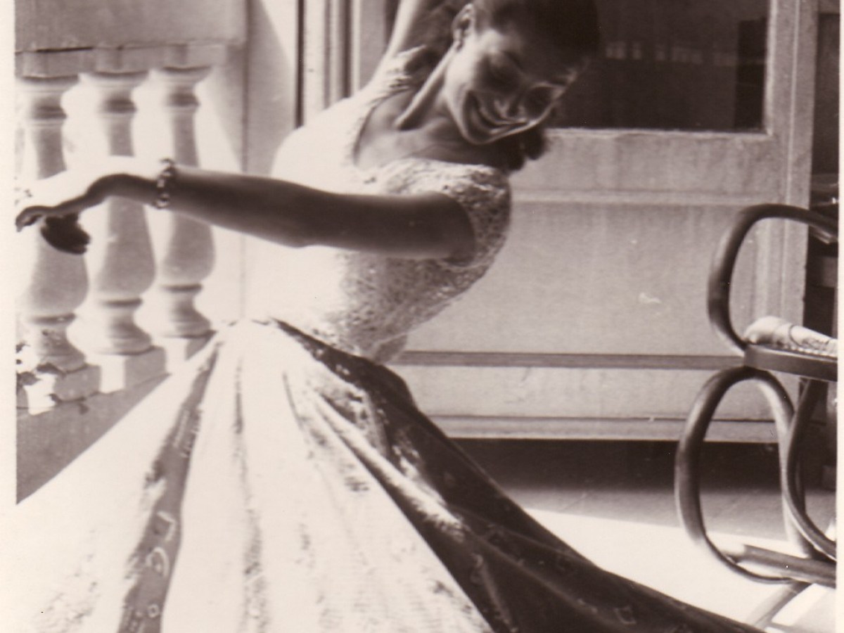 The owner of Tasting Kauai's mother dancing