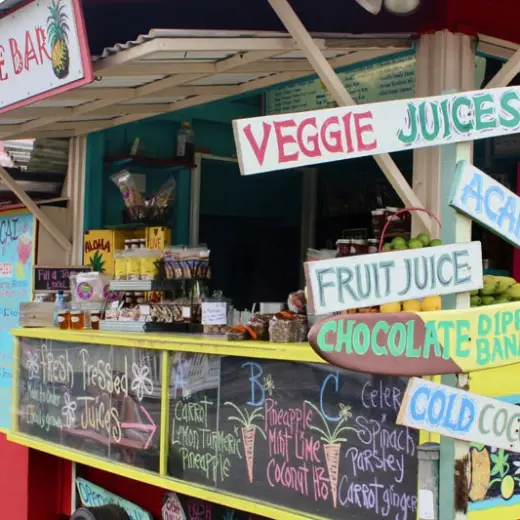 a sign above a store