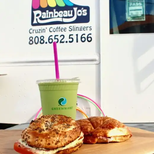 a person sitting at a table with a plate of food
